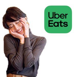 Uber Eatsに顔がほころぶ神山まりあさん