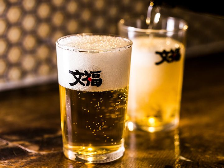 武蔵小杉『串焼 文福 本店』の「生ホッピー」