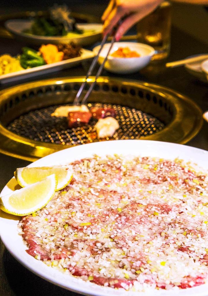 自由が丘『炭火焼肉 漢江』の「上タン塩」