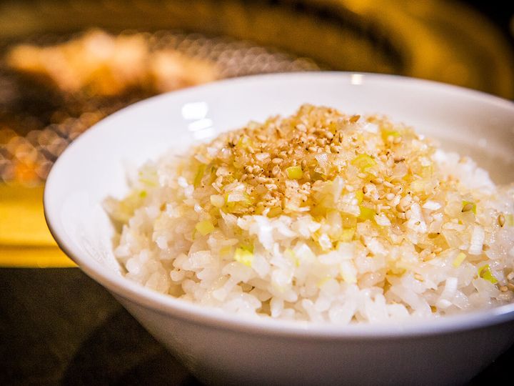 自由が丘『炭火焼肉 漢江』の「ネギメシ」