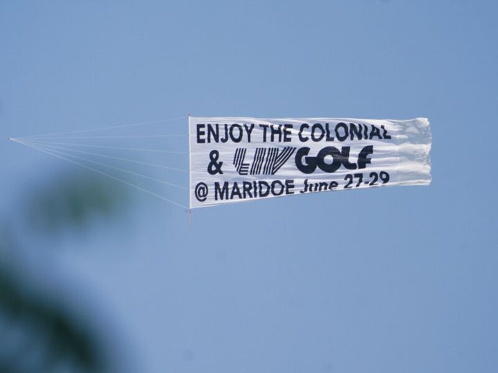 LIVゴルフがPGAツアーの上空で広告を出した？現地カメラマンが取材