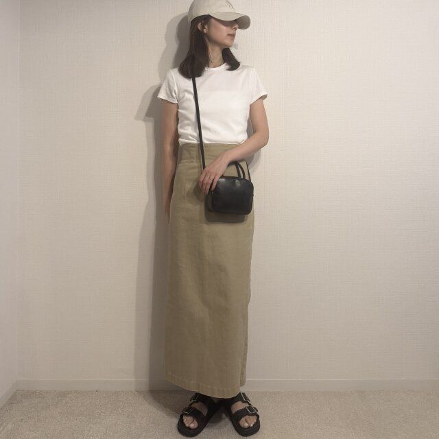 OKコーデ：スカート合わせて女性らしく