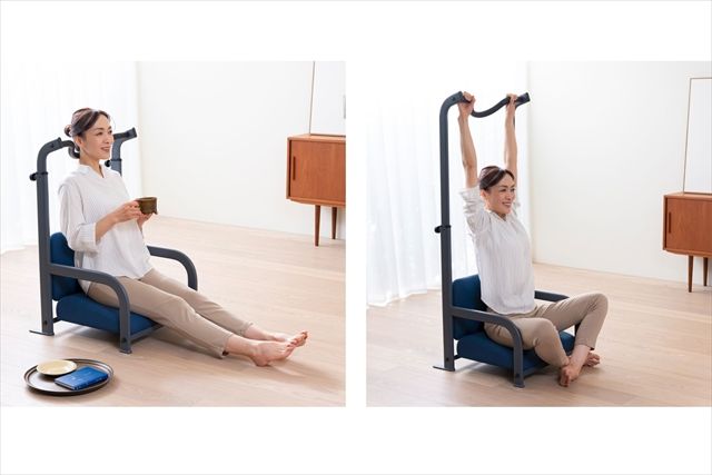 TVを見ながらストレッチ