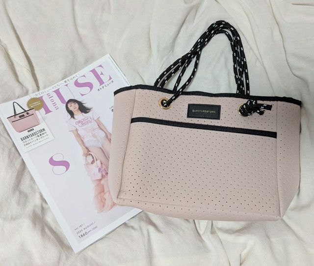 BARNYARDSTORMウエットスーツ風素材の2WAYパンチングトート