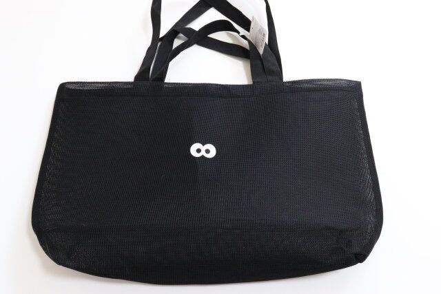 ダイソー メッシュトートバッグ（ギョロ目） 商品タグ