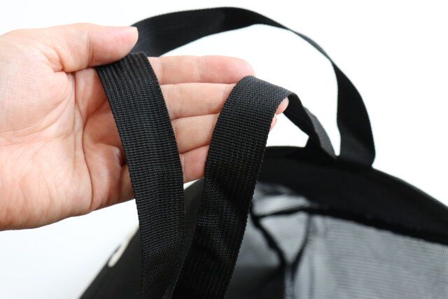 ダイソー メッシュトートバッグ（ギョロ目） 持ち手 2種類