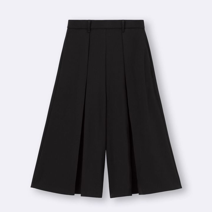 ドレープキュロッツ（ブラック、ナチュラル、オリーブ、ダークブラウン ※7月下旬販売予定の4色展開）¥2,990