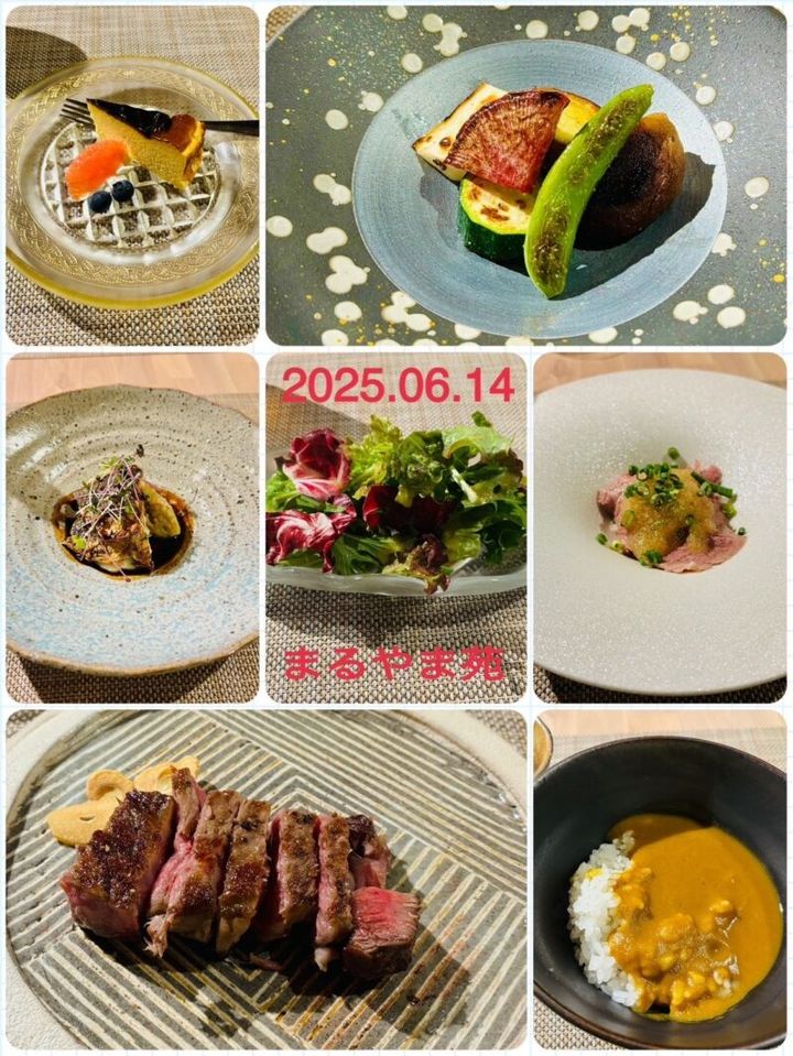 鉄板焼きのお店で舌鼓