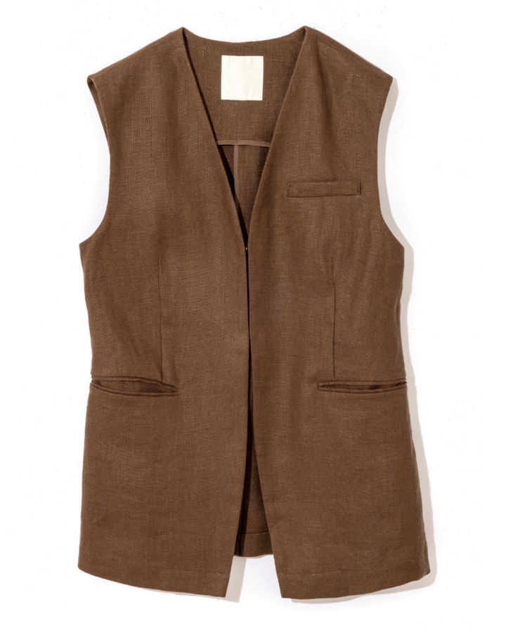 Drawing Numbersのヘビーリネンジレ ホック開閉のシンプルなヘビーリネンジレ4万4000円（ドローイング ナンバーズ／ドローイング ナンバーズ 新宿店）