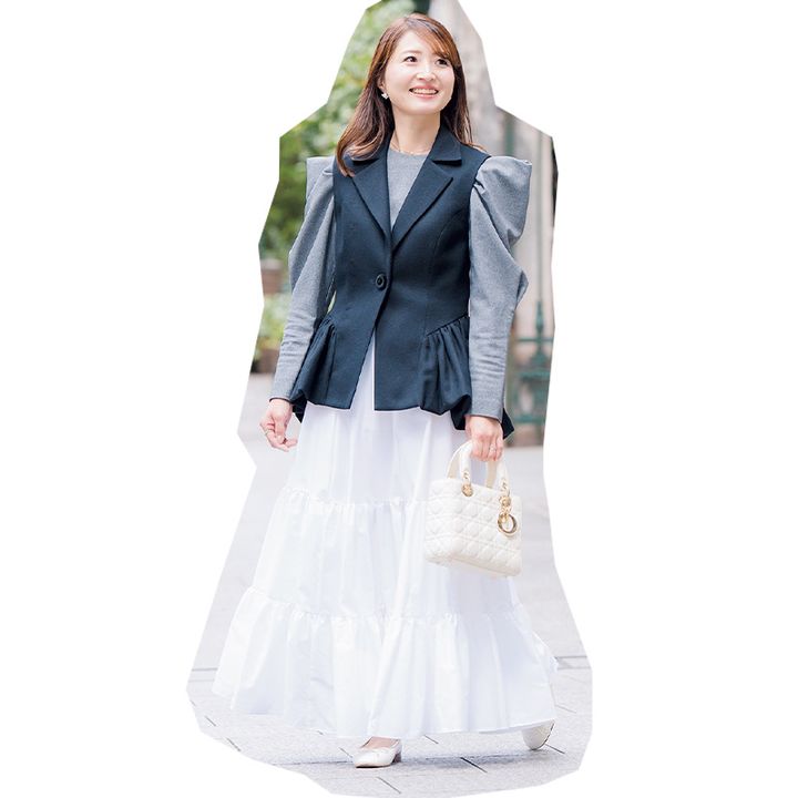 甘ディティール強めでもモノトーンベースなら馴染みやすい