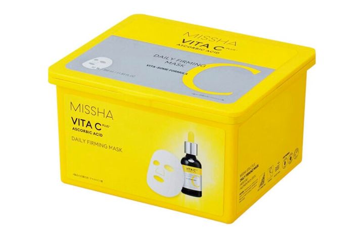 ナノ化した高浸透のビタミンCを配合。毛穴の目立たない、明るく引き締まった肌に。ビタシープラス デイリーマスク 30枚入 1980円（ミシャ ジャパン）