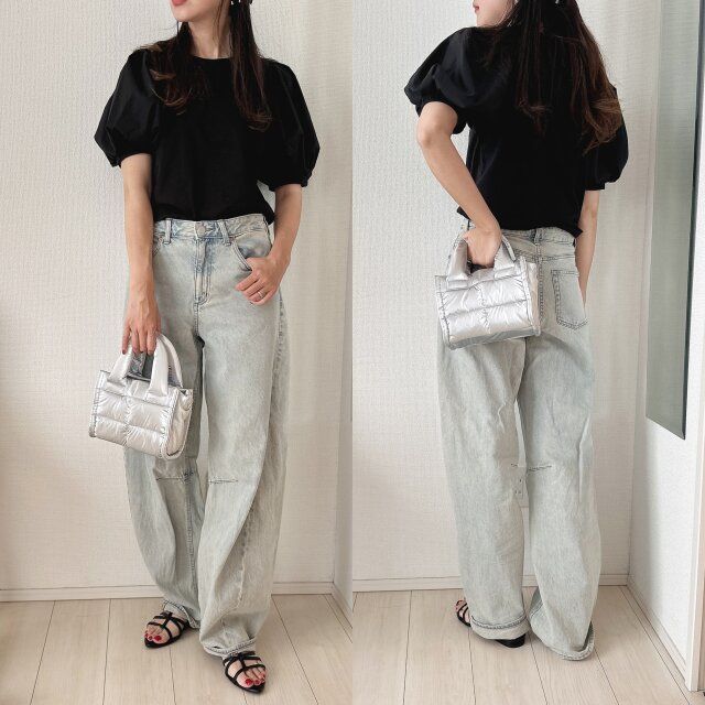 デニムを合わせるだけでも可愛い