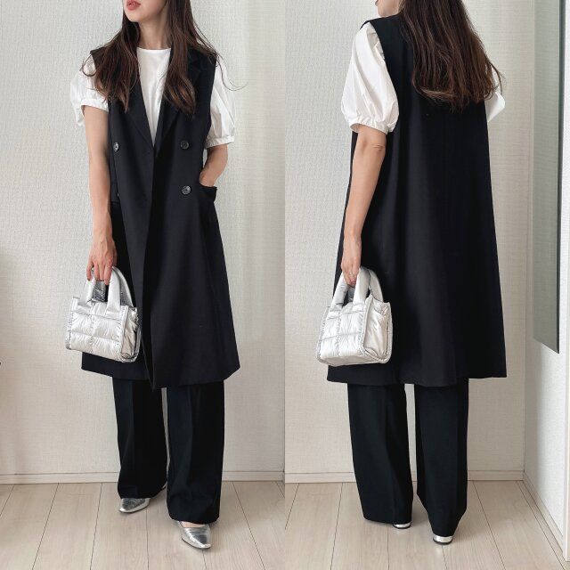 ジレのインナーにも使いやすい