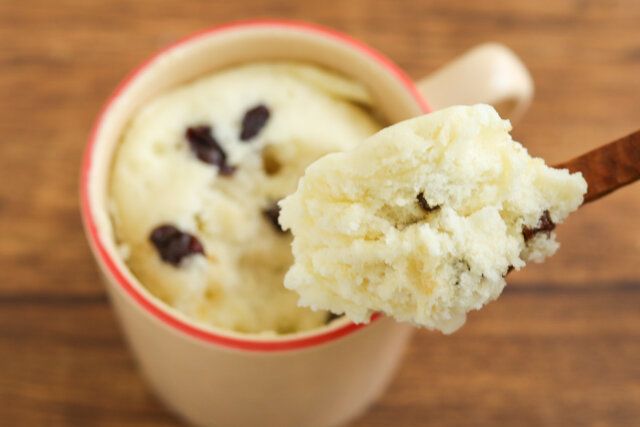 ふわもこレーズン蒸しパンの完成