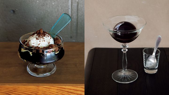 千駄木〈ignis〉と中野〈LOU〉のコーヒーゼリー