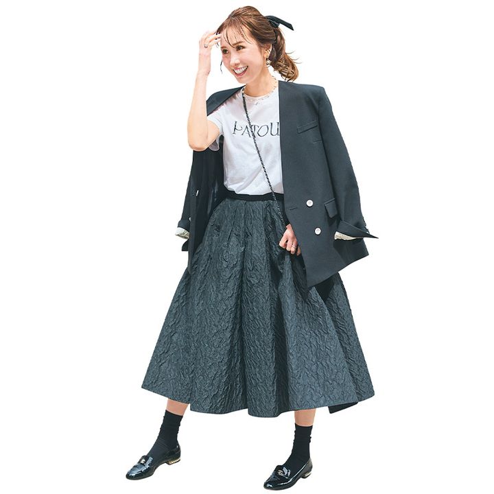 関西ママの甘コーデを拝見