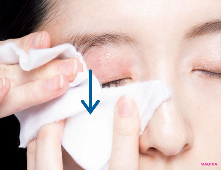 ラメアイシャドウの正しい落とし方。「目をぎゅっとつぶらず」＆「コットン&綿棒」で優しくオフ_4