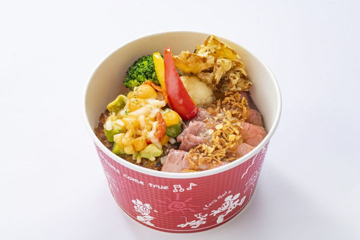 エンパイア・グリル_テイクアウトメニュー_ローストビーフとテリヤキハンバーグのライスボウル