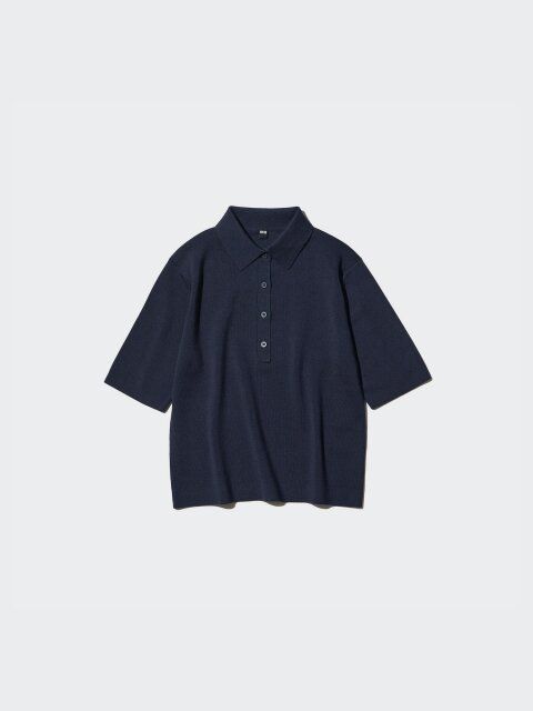 2025夏ユニクロおすすめポロセーター