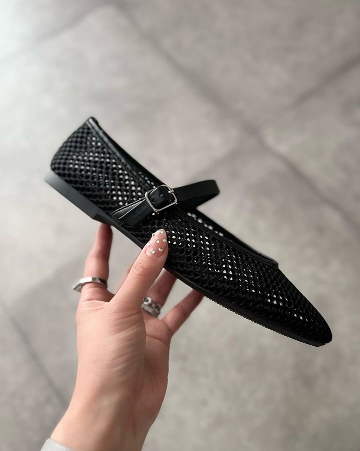 メッシュメリージェーンシューズ