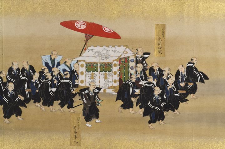 徳川種姫婚礼行列図巻 上巻 (部分) 