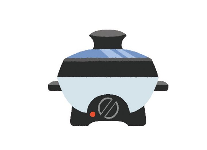 よもぎ蒸しに使用する鍋