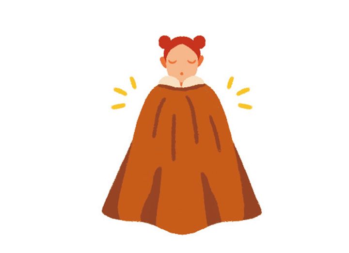 よもぎ蒸しに使用するガウン