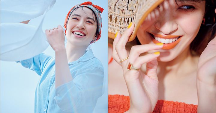 紫外線を浴びているイメージカット２点