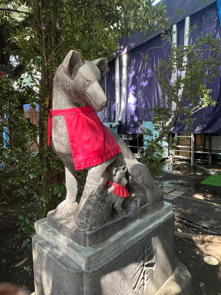 子連れのお稲荷さん