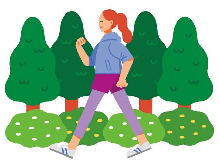 歩く瞑想などマインドフルネスの時間を取り入れる。