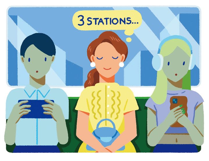 移動中は「スマホを見ない区間」を決める。