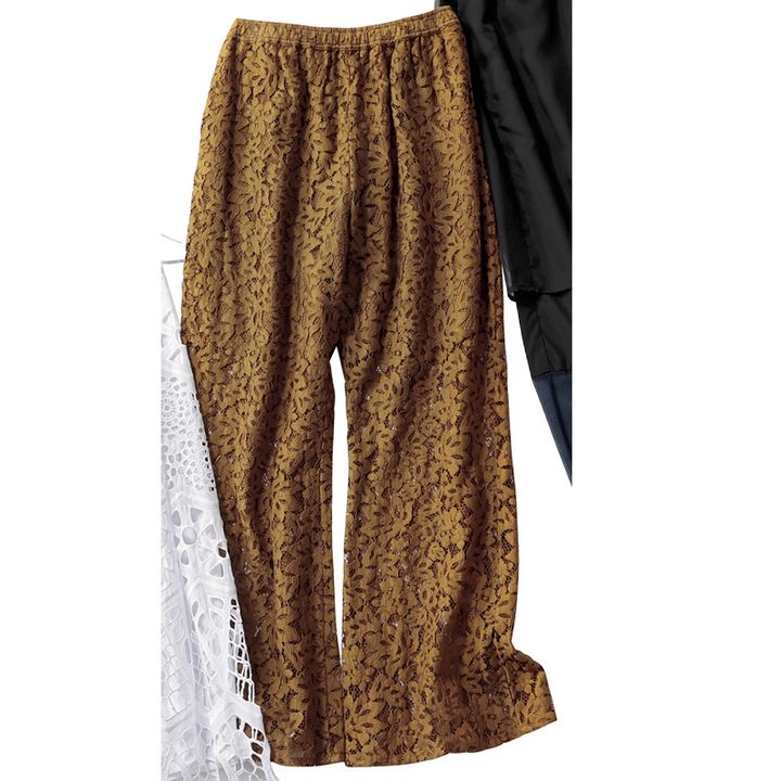 ノーメントのブラウンレースパンツ
