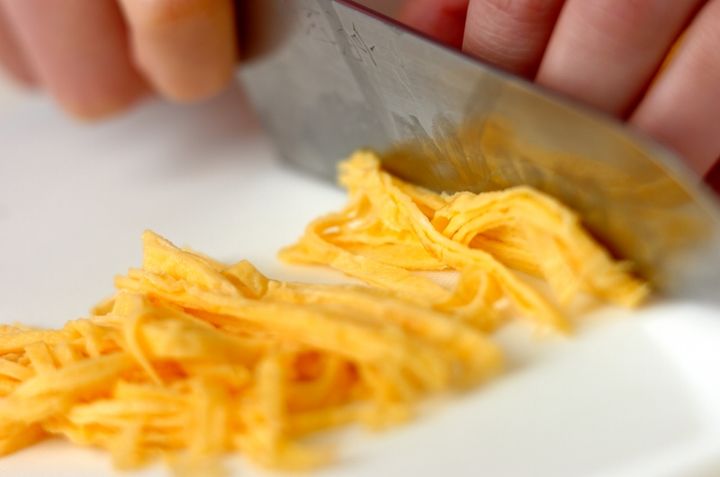 星がかわいい！七夕の日のそうめんの下準備3