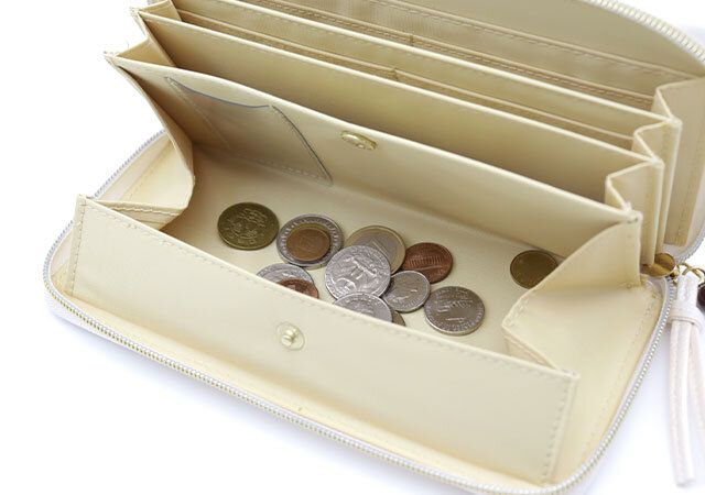 蛇窪神社白蛇長財布小銭入れ