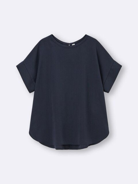 GUのドレープTブラウス