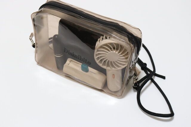 ダイソーの収納力があるショルダーバッグ（黒、モカ）