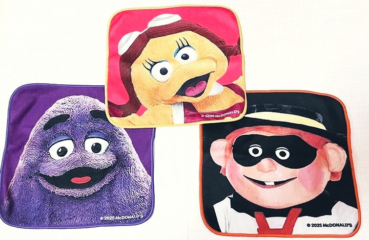  【サマーチャンスバッグ2025 】マクドナルドキャラクタータオル（全3種のうちいずれか1つ）