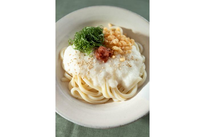 長いもが気の巡りをよくする「梅とろろうどん」