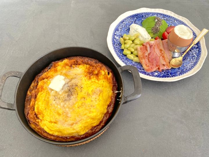 「MAISON CLASSIC SALON」ダッチベイビーパンケーキ&農家のベーコン1