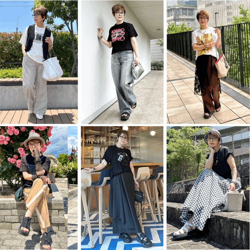 【特別割引品】夏の着回しコーデ6点セット 特別割引品】夏の着回しコーデ6点セット