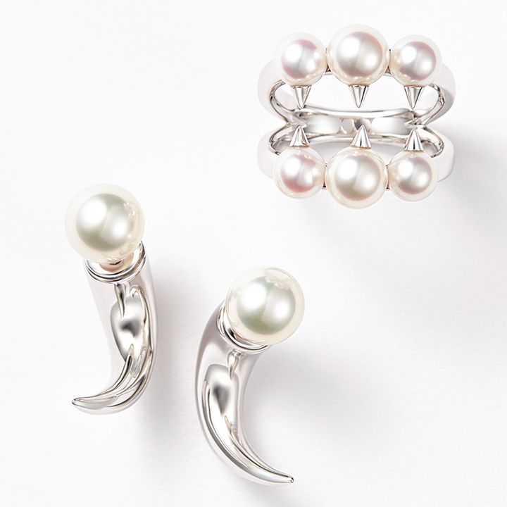 TASAKIのデインジャーシリーズのリングとピアス