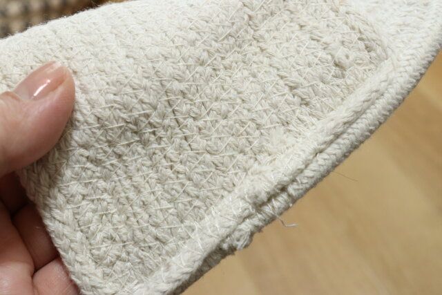 ルームスリッパ（綿混、白、26cm-27cm） 素材感