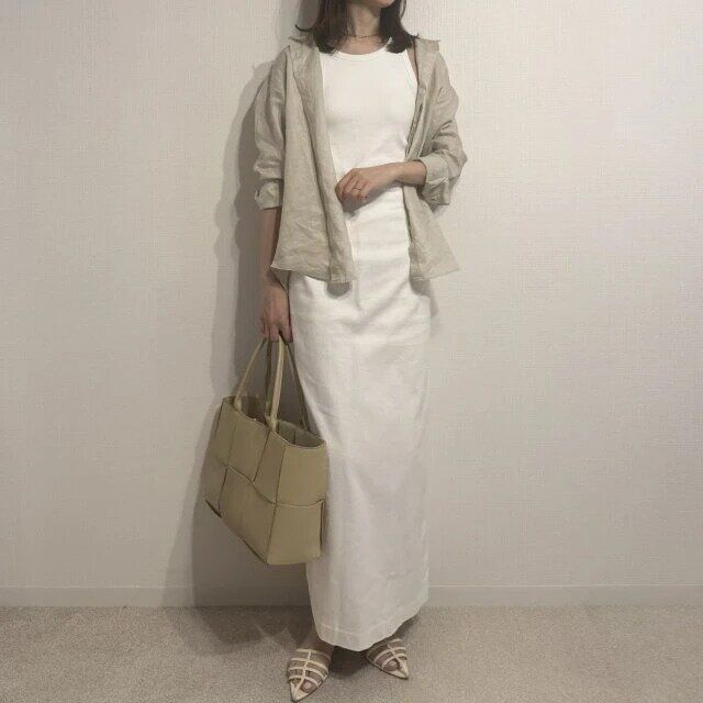 2025夏ユニクロおすすめプレミアムリネンシャツお手本コーデ