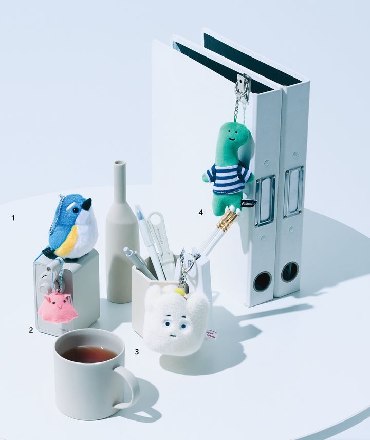 上向きのくちばしにきゅん。本物の野鳥がミニぬいに。