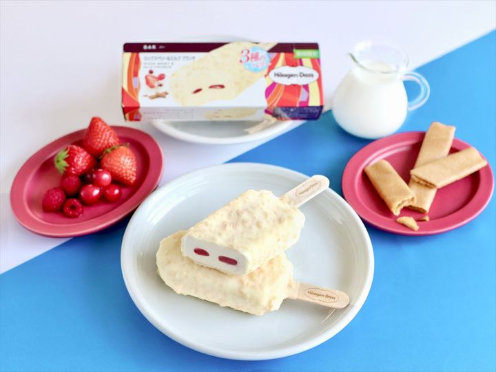 ハーゲンダッツ バー「ミックスベリー＆ミルク クランチ」