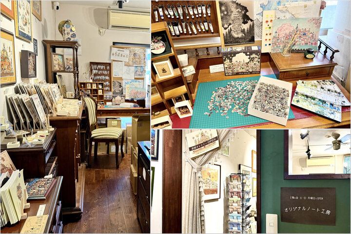 空想の世界がワクワクする雑貨に♪レトロな水彩画のアイテムがそろう。吉祥寺「空想街雑貨店」