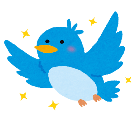 青い鳥のイラスト