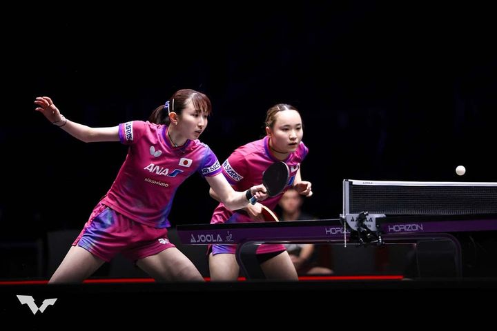 早田ひな、伊藤美誠（C）WTT