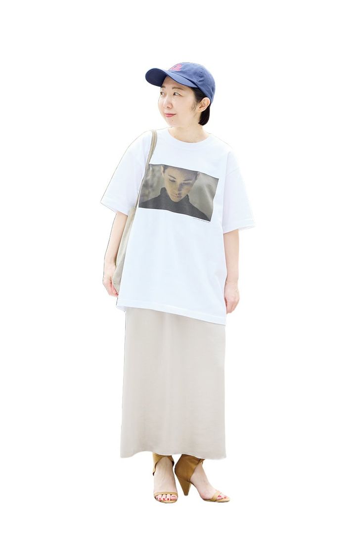 アデュー トリステス・ロワズィールPRの山野内裕紀子さんは、異素材ミックスできれいめカジュアルに！