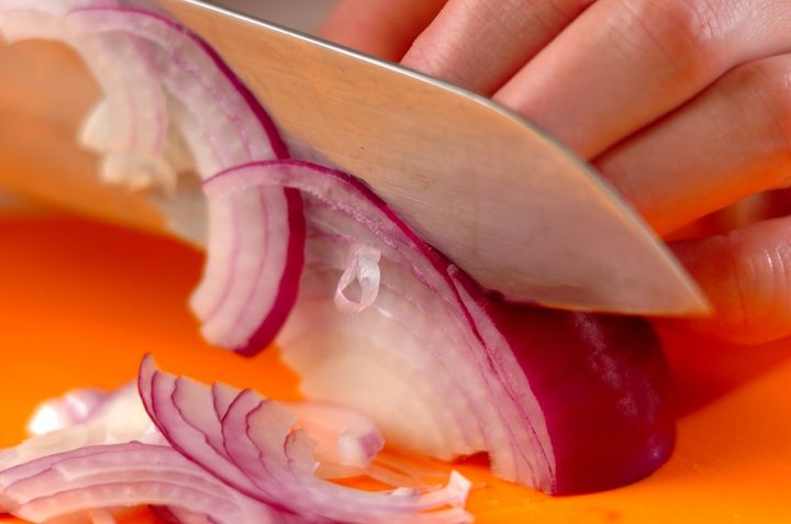 豚肉の冷しゃぶノンオイル豆乳ソースの下準備1